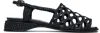 Hereu Alzira Raffia Slingback Sandal In Black