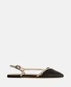 Hereu Black Asymmetrical Sandals In .001.1i Black / Ivory