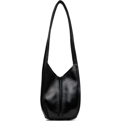 Hereu Black Calella Bucket Leather Bag