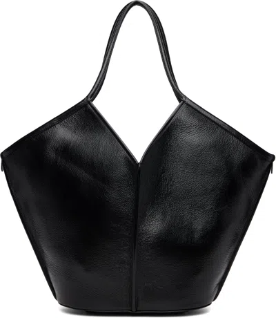 Hereu Black Calella Distressed Tote