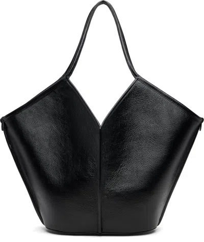 Hereu Black Calella Distressed Tote