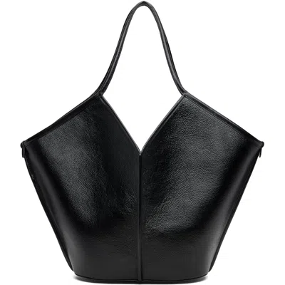 Hereu Black Calella Distressed Tote