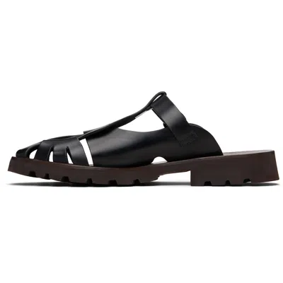 Hereu Black Canyon Sport Leather Sandals In Multi