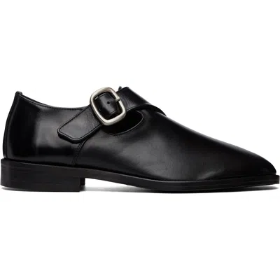 Hereu Black Cintre Monkstraps In Animal Print