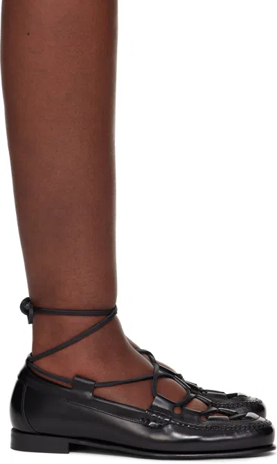 Hereu Black Cordada Loafers