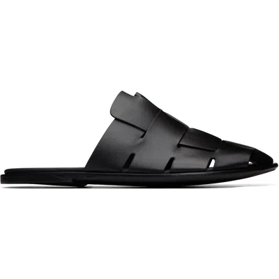 Hereu Black Dira Slim Mule Loafers In Multi