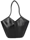 Hereu Calella Calfskin Leather Shoulder Bag In Black