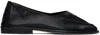 Hereu Black Juliol Winter Supple Shiny Ballerina Flats In Black