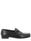 Hereu Black Leather Loafers In Multi