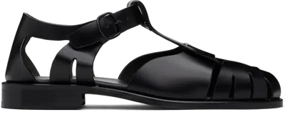 Hereu Black Pesca Sandals
