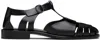Hereu Black Pesca Sandals In Black