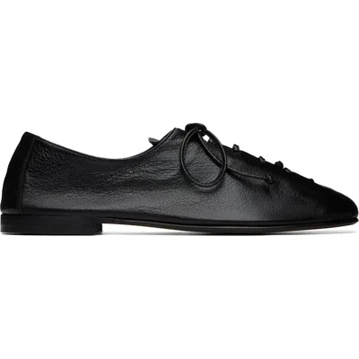 Hereu Black Plegada Supple Shiny Derby Shoes