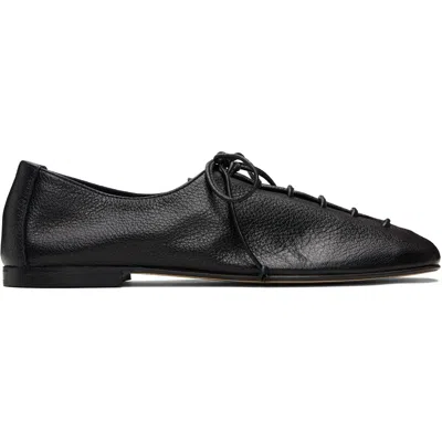 Hereu Black Plegada Supple Shiny Oxford Shoes