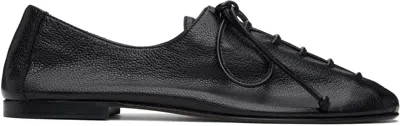 HEREU BLACK PLEGADA SUPPLE SHINY OXFORDS