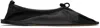 Hereu Puntera Soft Leather Ballet Flats In Black