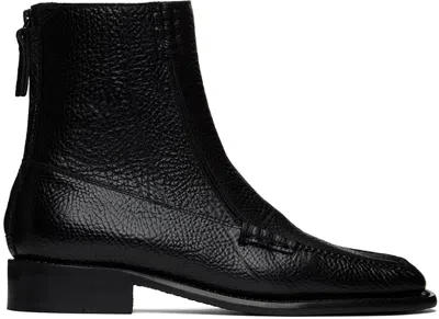 Hereu Black Quadra Grainy Boots