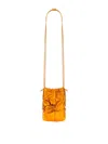 Hereu Ronet Metallic Bucket Bag In Orange