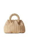 Hereu Bombon Medium Raffia Top Handle Bag