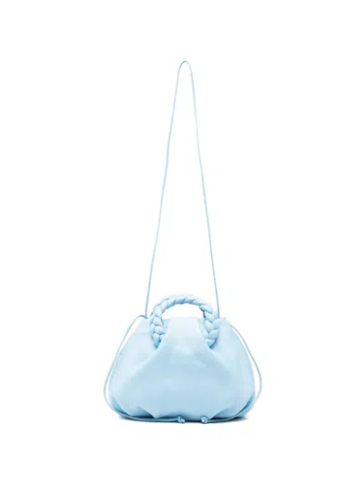 Hereu Bombon Braided-handle Mini Bag In Blue