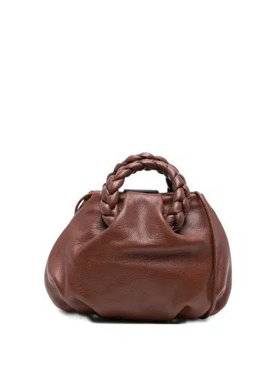 Hereu Bombon Braided-handle Tote Bag In Brown