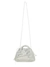 Hereu Bombon Crinkled Metallic Bag In Silver