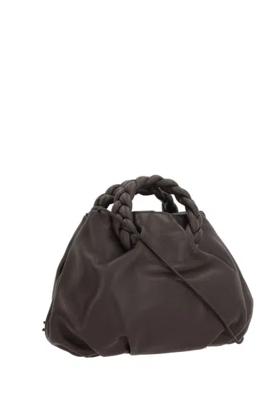 Hereu Bombon Leather Handbag In Brown