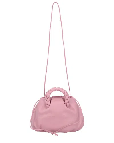 Hereu Bombon Leather Top Handle Bag In Pink