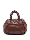 Hereu Bombon Medium Leather Handbag In Brown