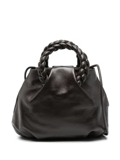 Hereu Bombon Medium Leather Handbag In Brown
