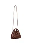 Hereu Bombon Medium Leather Handbag In Brown
