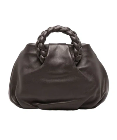 Hereu Small Bombon Leather Tote Bag In Black