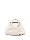 Hereu Bombon Small Leather Handbag In Neutral