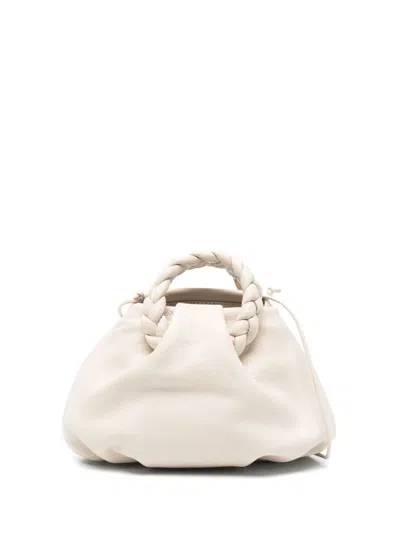 Hereu Bombon Small Leather Handbag In Sand