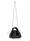 Hereu Textured Cross-body Bag Braided Handle In Black