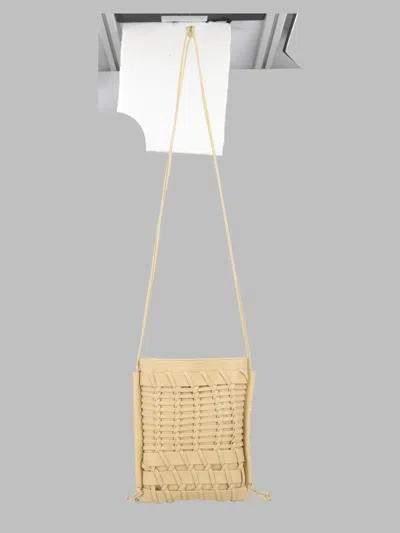 Hereu Borsa A Tracolla "trena" In Pelle In Ivory