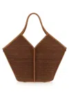Hereu Women's Calella Leather Trimmed Raffia Tote Bag In Brown