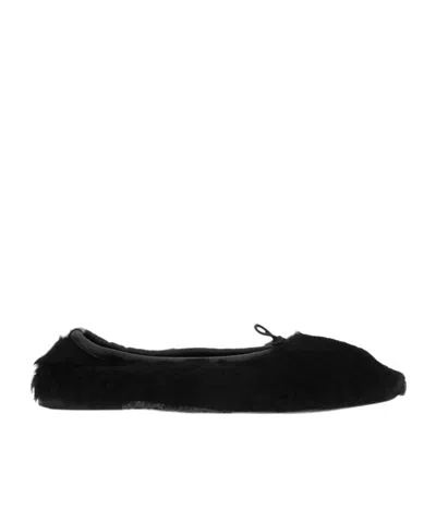 Hereu Bow Detail Flats In Black