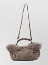 Hereu Braided Handle Shoulder Bag With Adjustable Strap