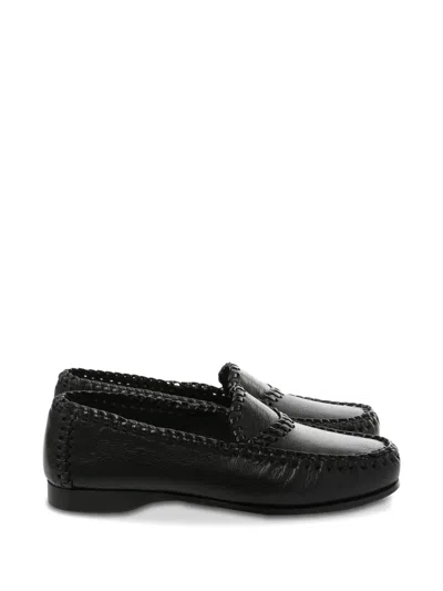 Hereu Braided Loafers In Black