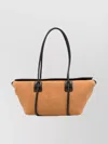 Hereu Forna Braided Handle Shoulder Bag In Orange