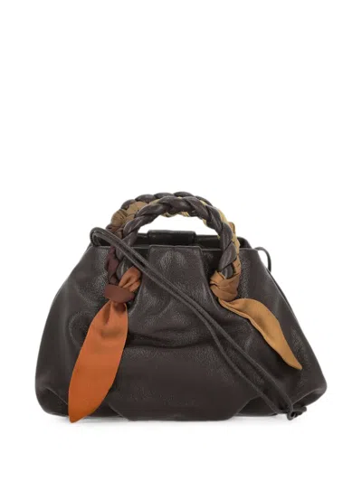Hereu Braided-handle Leather Tote Bag In Brown