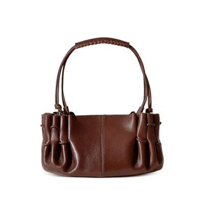 Hereu Braided-handle Shoulder Bag In Brown