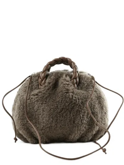 Hereu Braided-handle Tote Bag In Brown