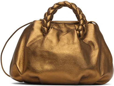 Hereu Bronze Small Bombon Bag In Gold