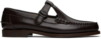 Hereu Brown Alber Loafers In Dark Brown