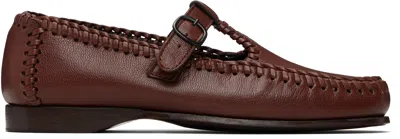 Hereu Brown Alcover Supple Shiny Loafers