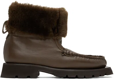 Hereu Brown Armenta Boots In Forest Brown