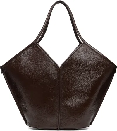 Hereu Brown Calella Distressed Tote