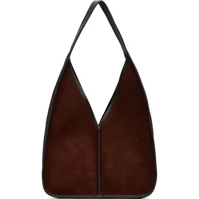 Hereu Brown Calella Suede Bag In Dark Brown