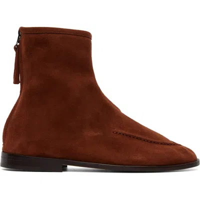 Hereu Brown Juliol Suede Boots In Multi